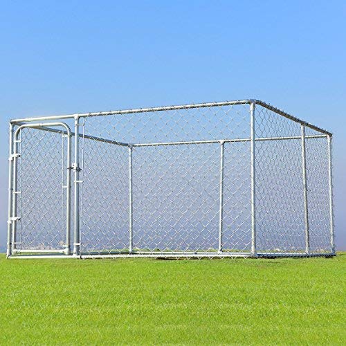 Giantex 7.5ft x 7.5ft Large Outdoor Dog Kennel, Pet Dog Run House 