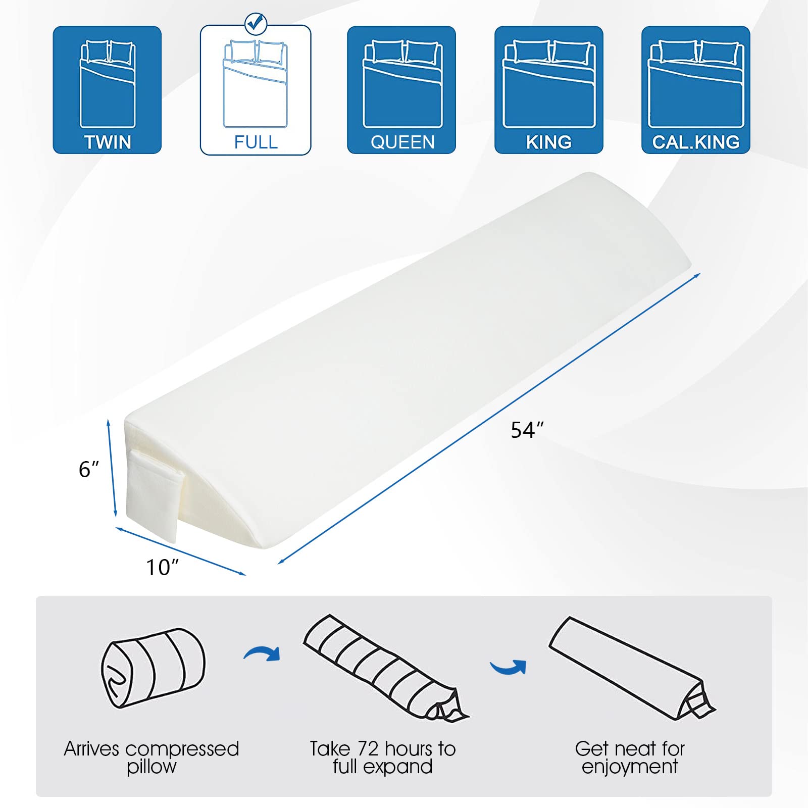 Giantex Bed Wedge Pillow Stopper 