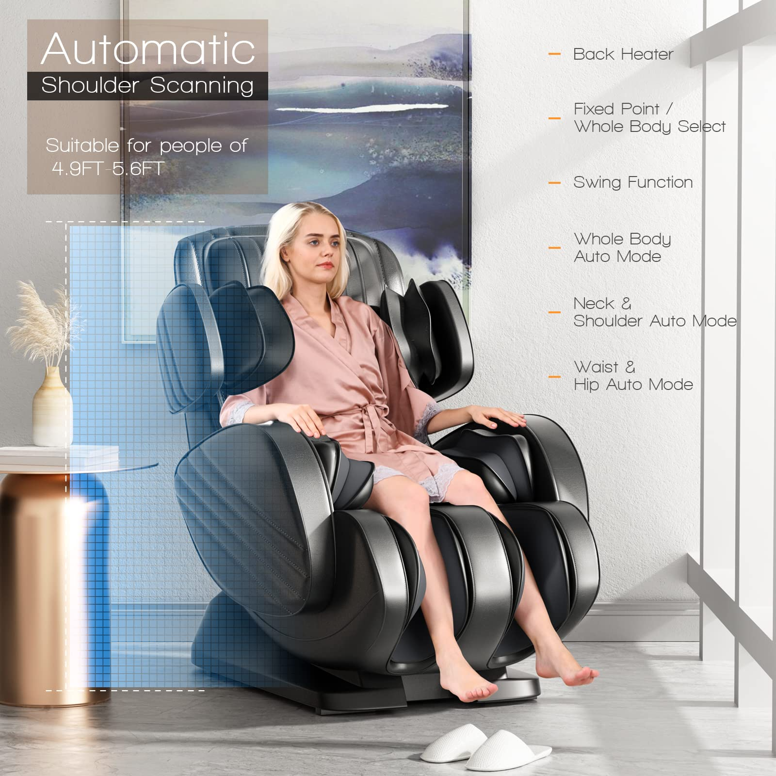 Giantex Full Body Massage Chair, Electric Shiatsu Recliner 