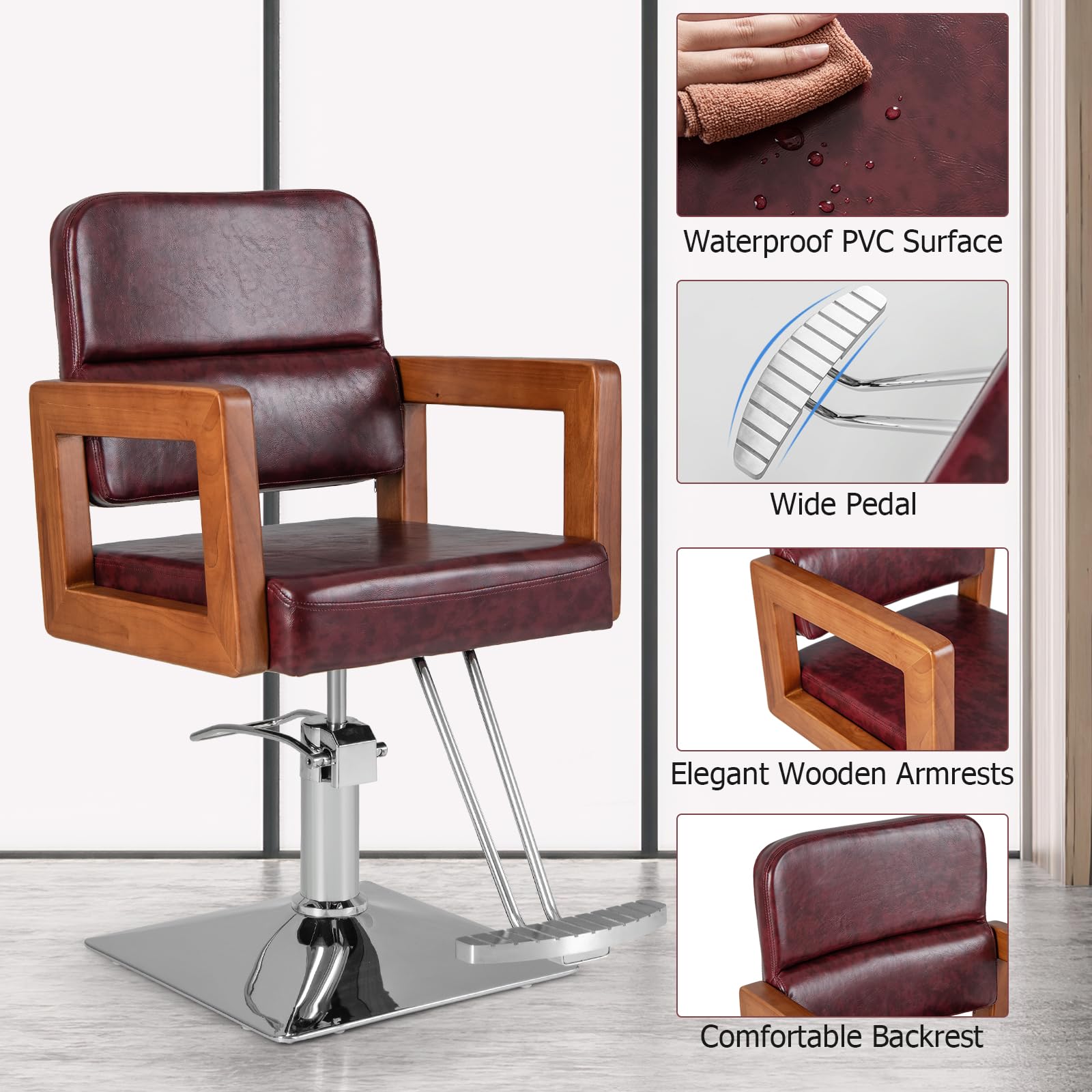 Giantex Barber Chair - Salon Chair for Hair Stylist 