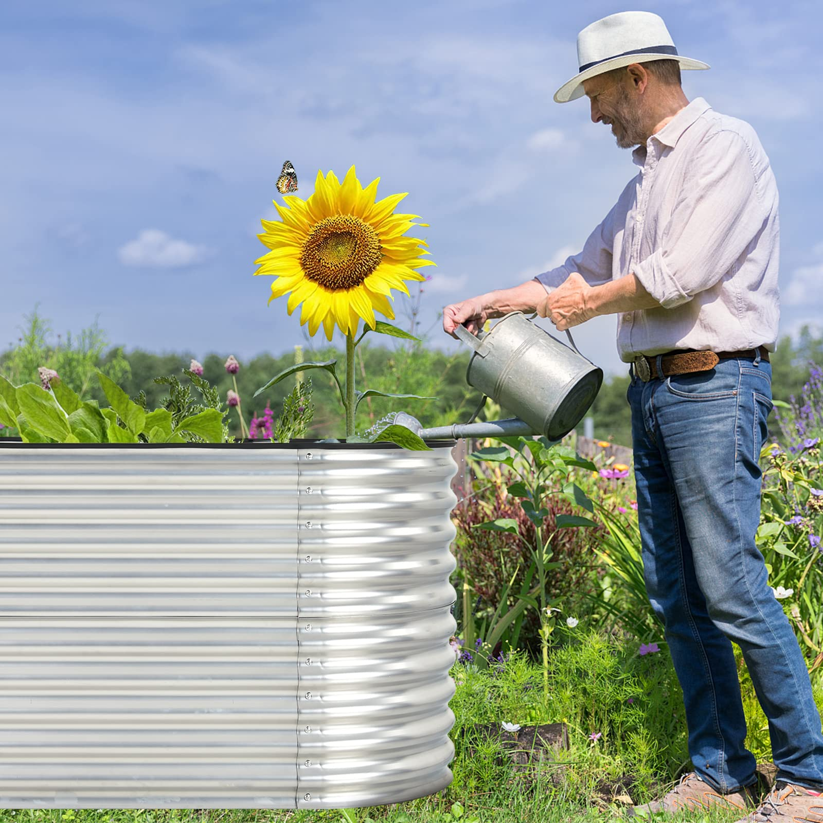 Giantex 62"x 32"x 32" Raised Garden Bed 