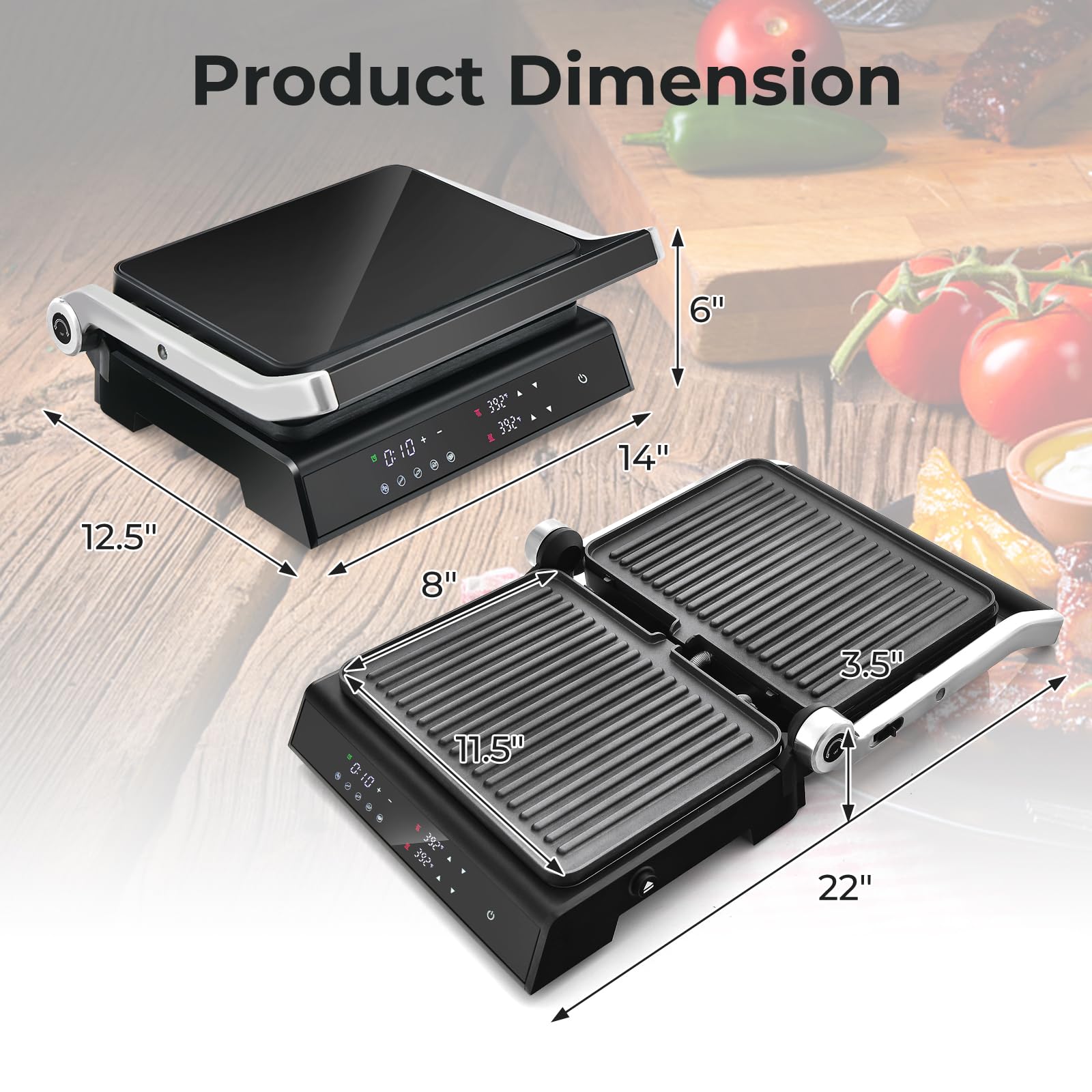 Giantex Panini Press Sandwich Maker 