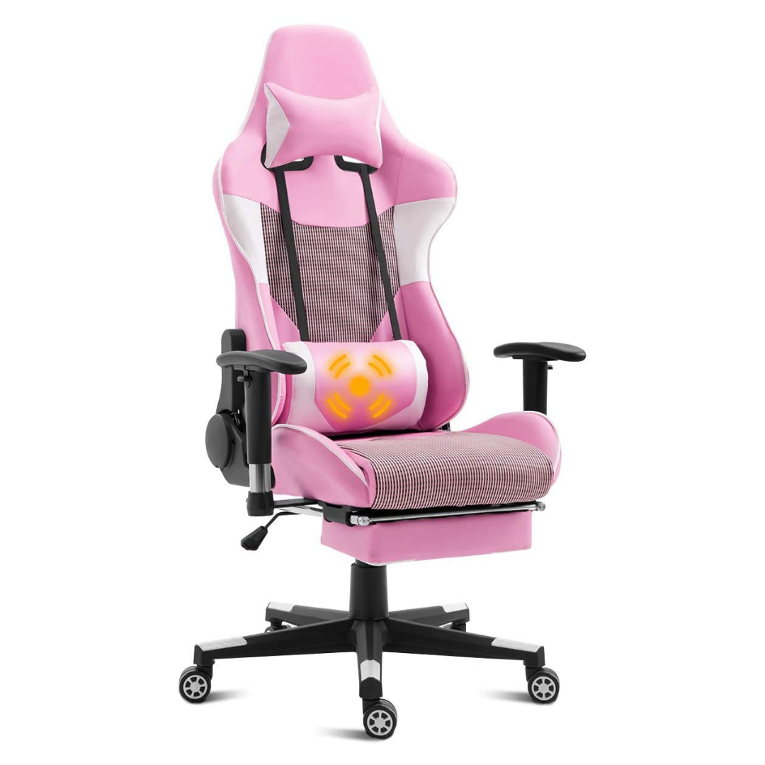 Computer Gaming Chair, Adjustable Massage Gaming Chair 