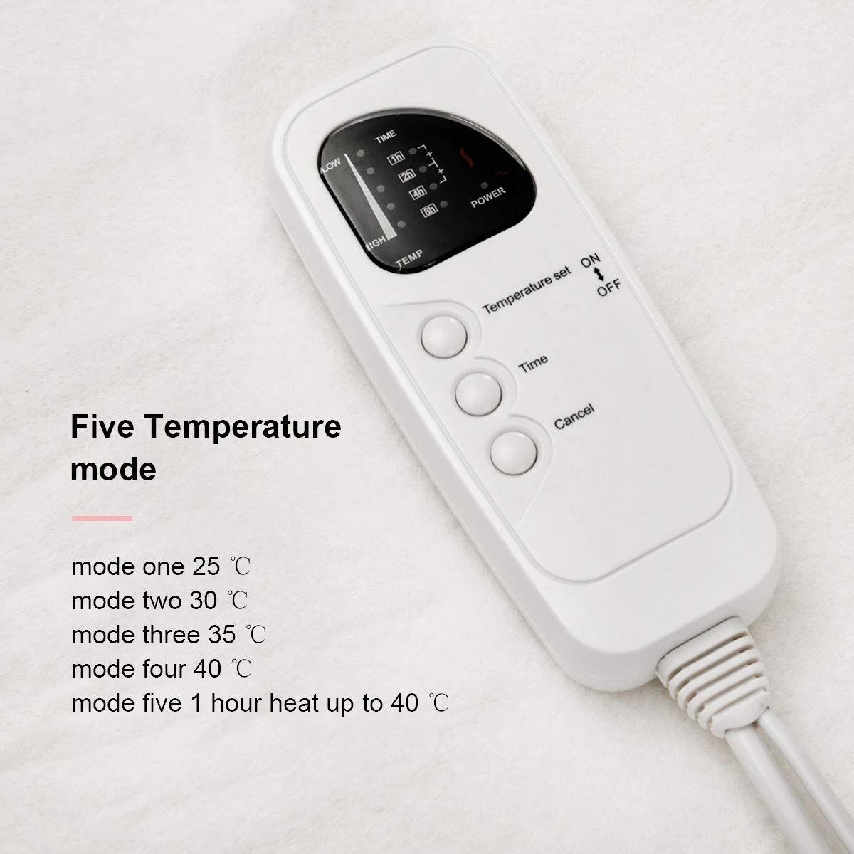 Giantex Smart Electric Heated Mattress Pad, Heating Bed Topper Blankets w/ Low-Voltage 
