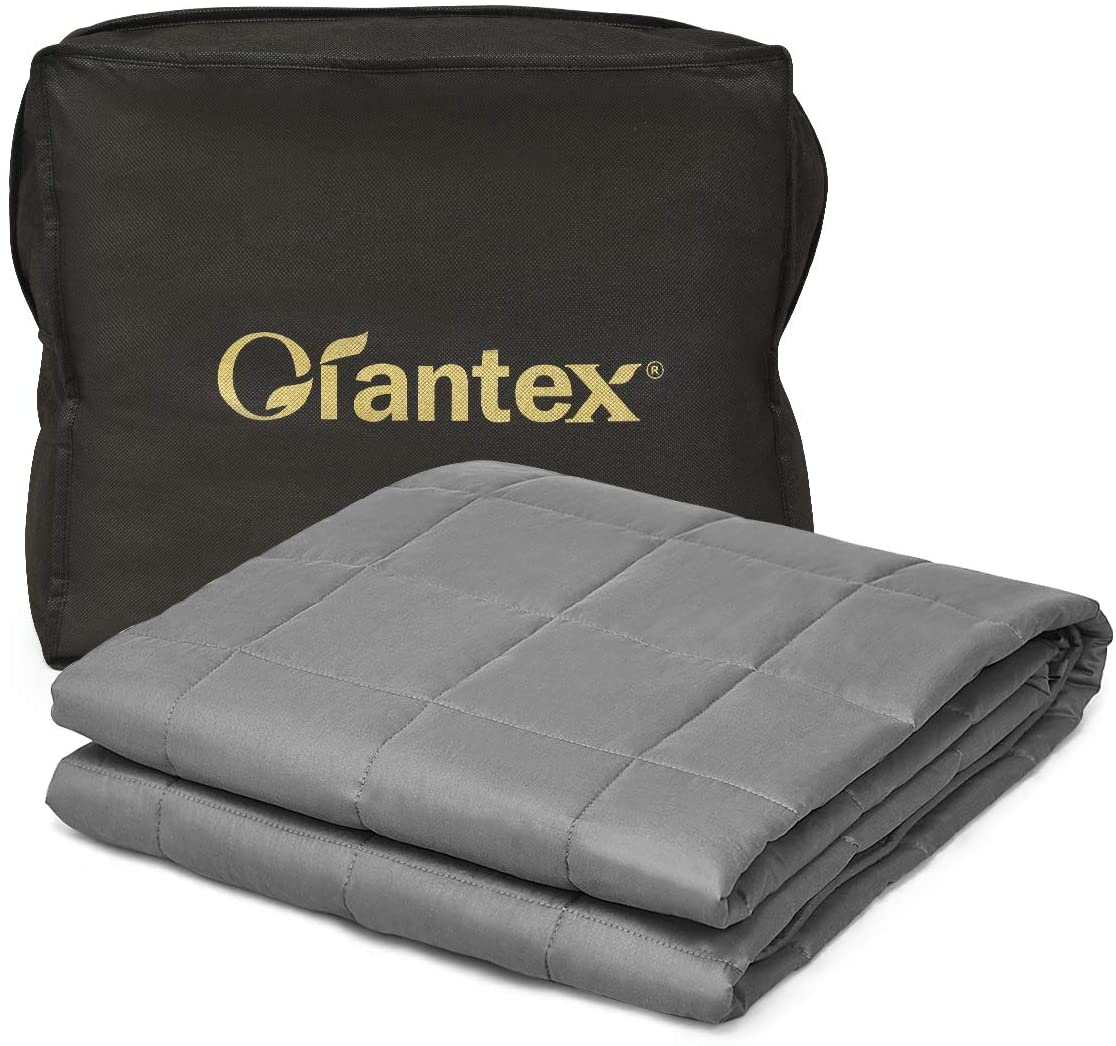 Premium Weighted Blanket Smaller Pockets | 60"x80" | Queen Size 