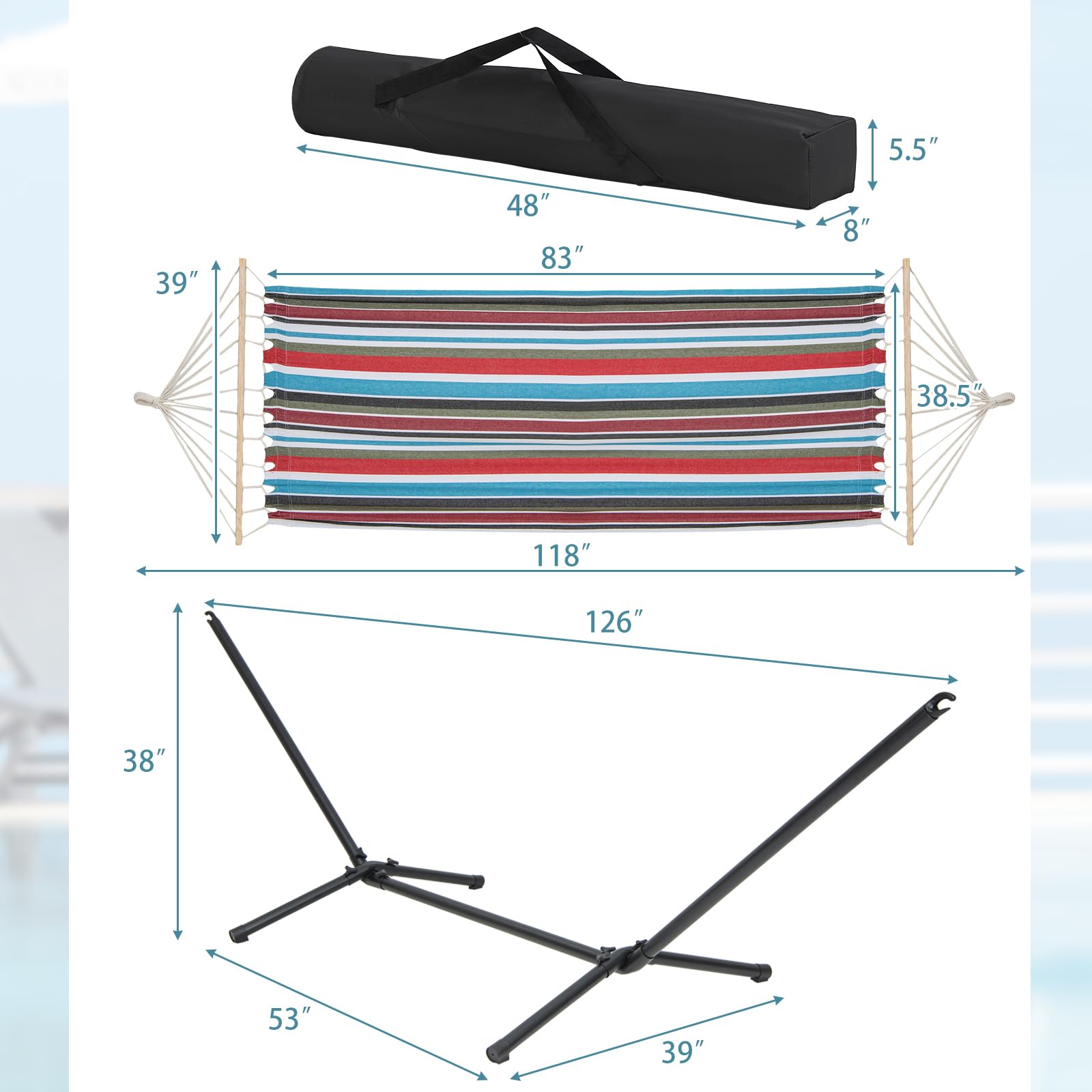Giantex 10.5FT Hammock with Stand 