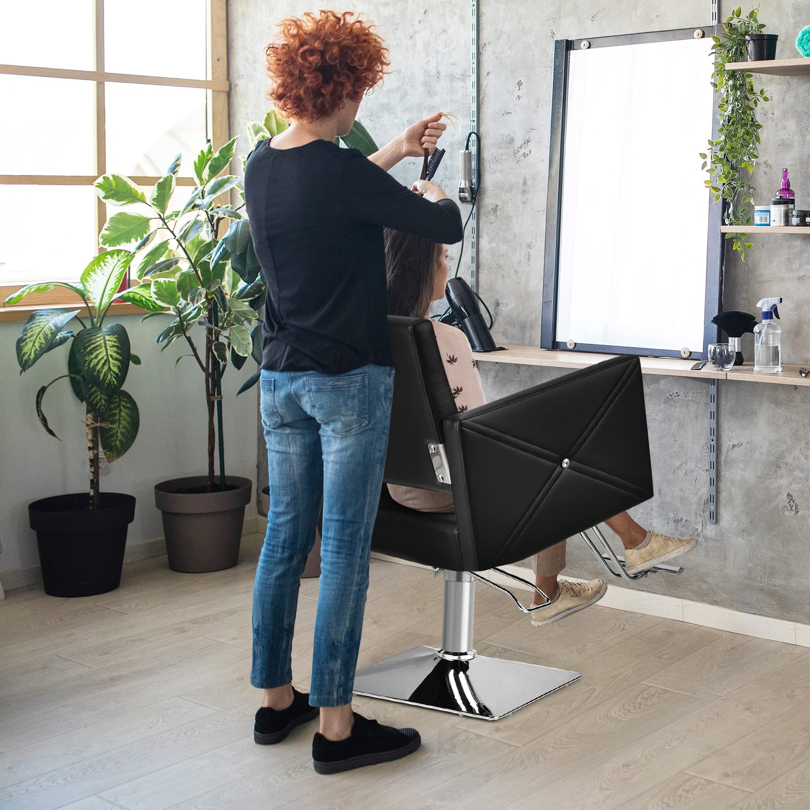 Makeup Hair Salon Chairs for Hair Stylist, Load up 330 LBS 