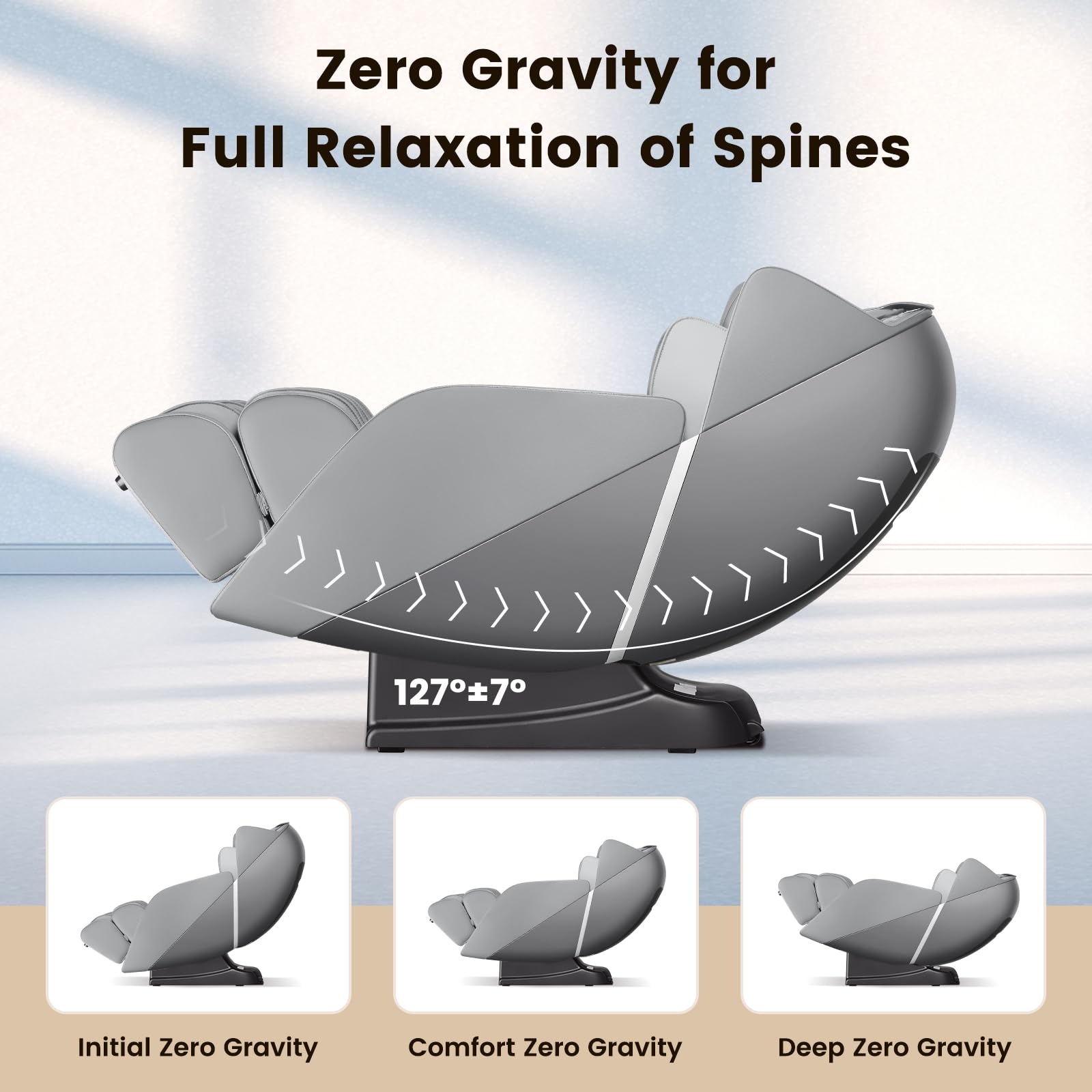 Giantex Comfort Full Body Massage Chair - Zero Gravity Massaging Recliner w/SL Track, Airbags, Foot Rollers 