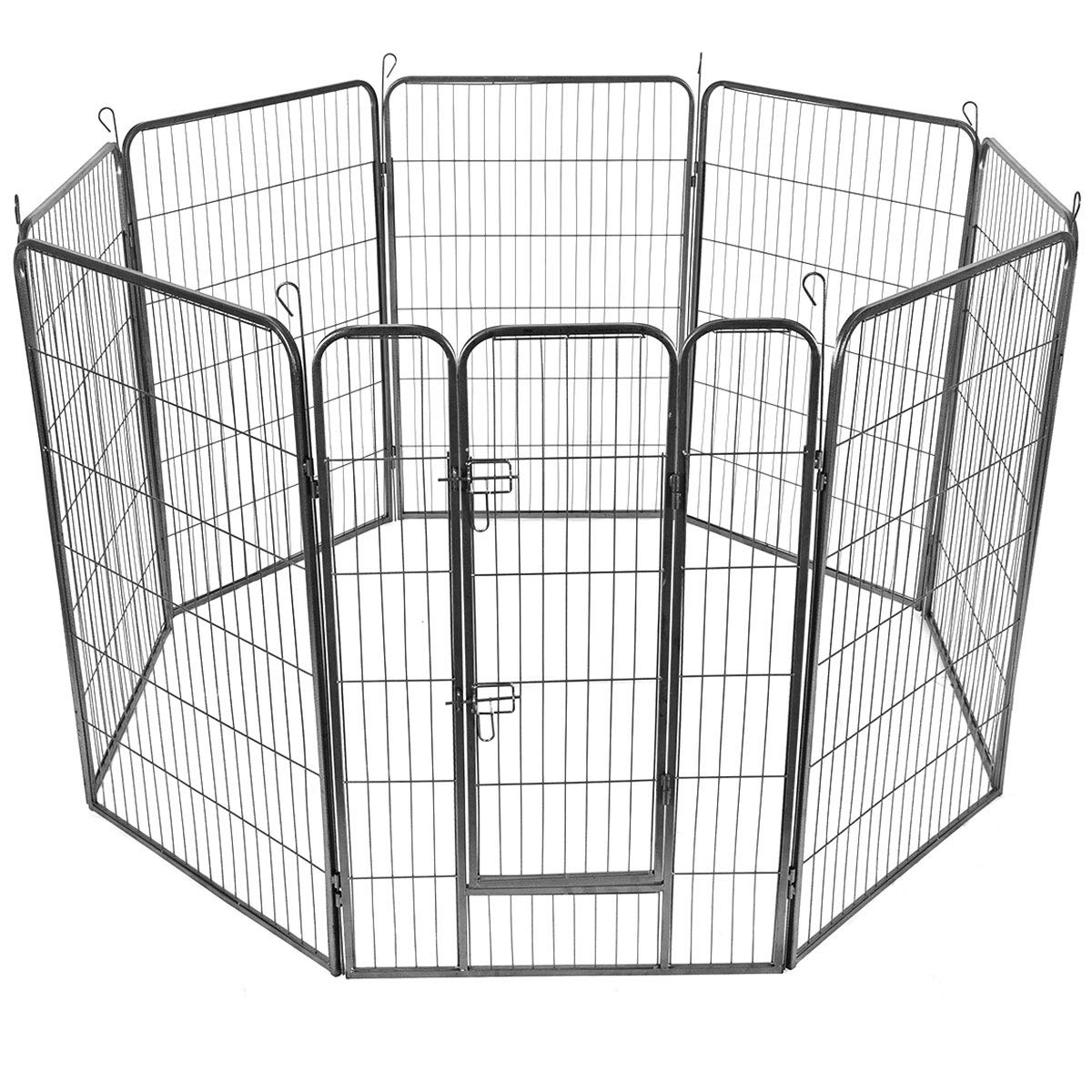 Giantex 8 Panel 48 inch Dog Playpen with Door 