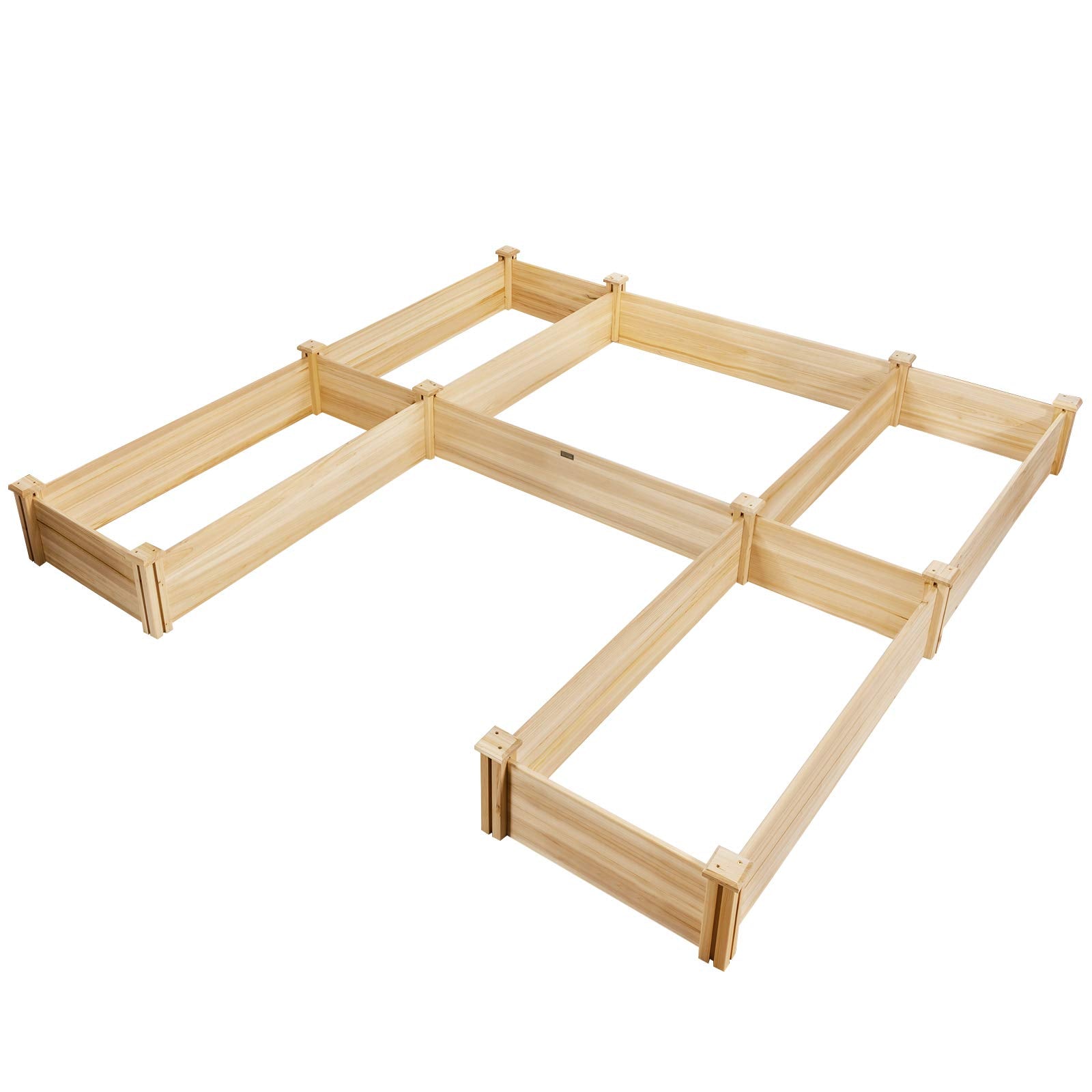 U-Shaped Raised Garden Bed (92.5" L x 95" W x 11" H)