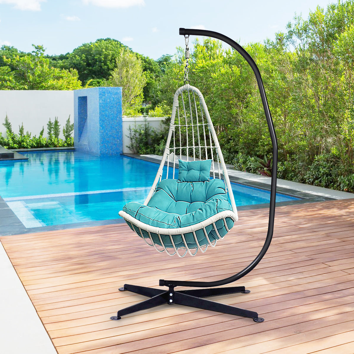 Giantex Hammock Chair Stand, Hanging Chair Stand, C Stand for Hanging Chair 