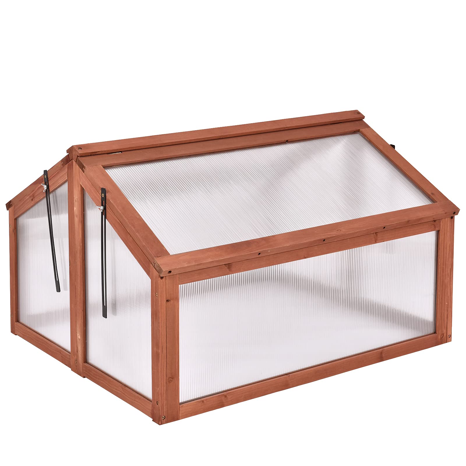 Garden Portable Wooden Cold Frame Flower / Planter Protection 