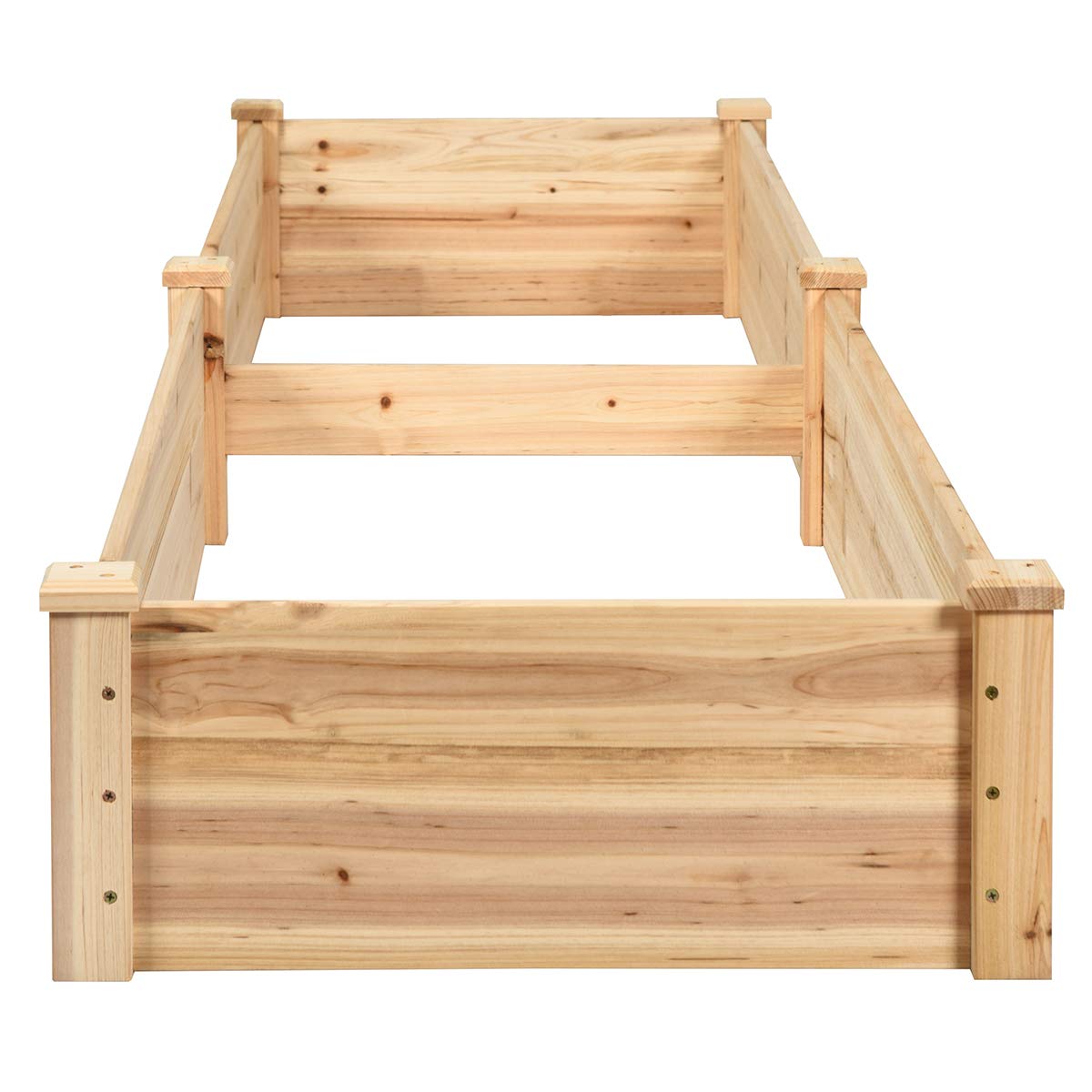 Raised Garden Bed Wood Planter Box, ( 97" x 25" x 10" ) 