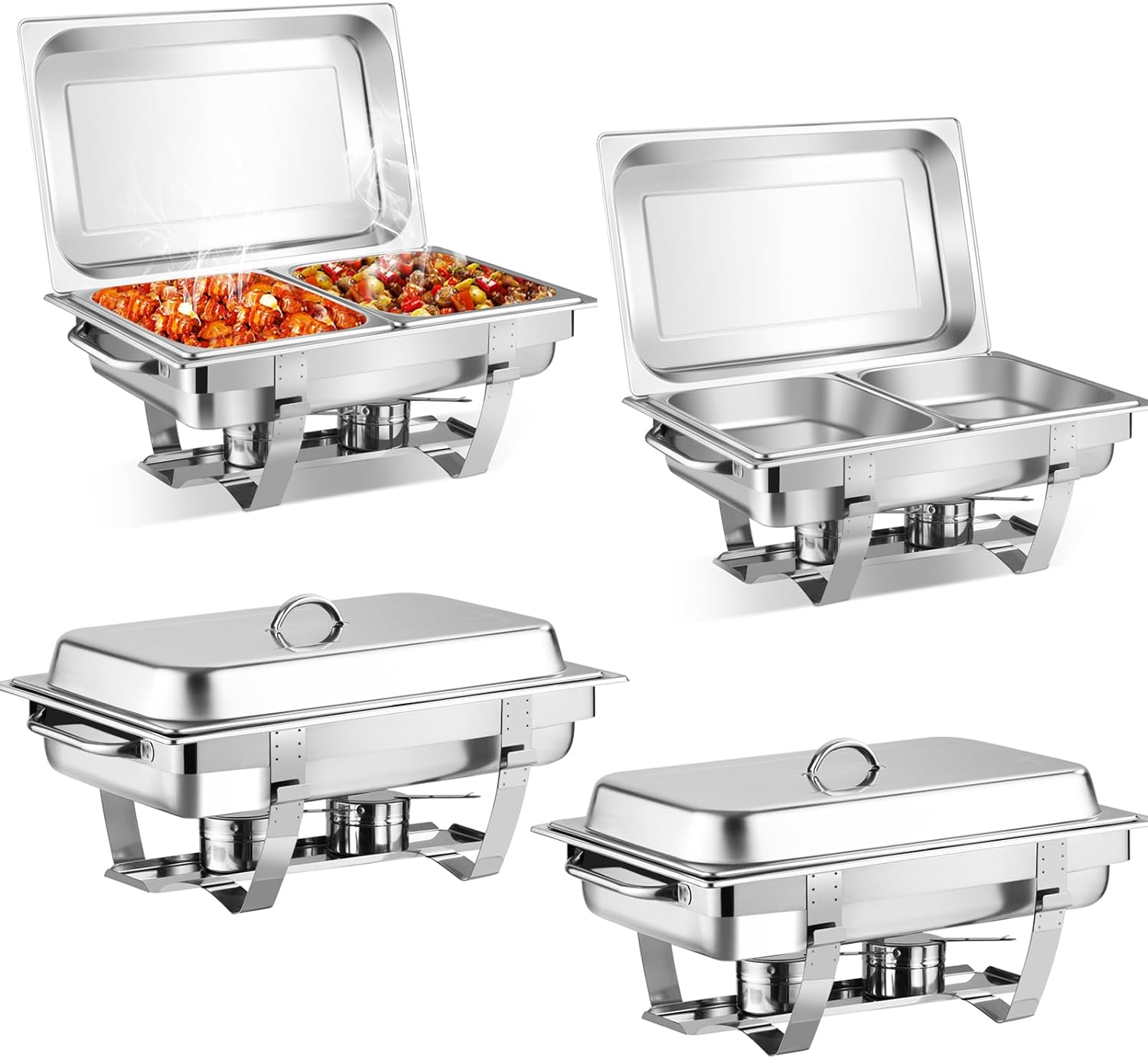 Giantex 2 Packs Chafing Dish 9 Quart Chafer Dishes Buffet Set 