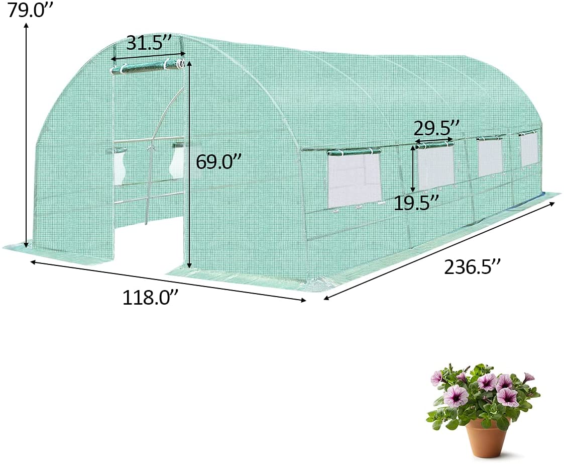 Portable Walk in Greenhouse Plant Grow Tents 