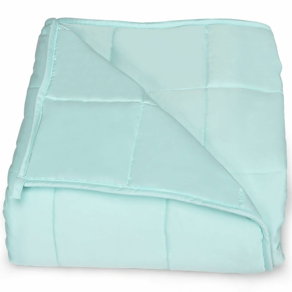 Cooling Weighted Blanket, Luxury Cooling Silk Sewed in Cotton, 41"x60" | 7lbs/10lbs 