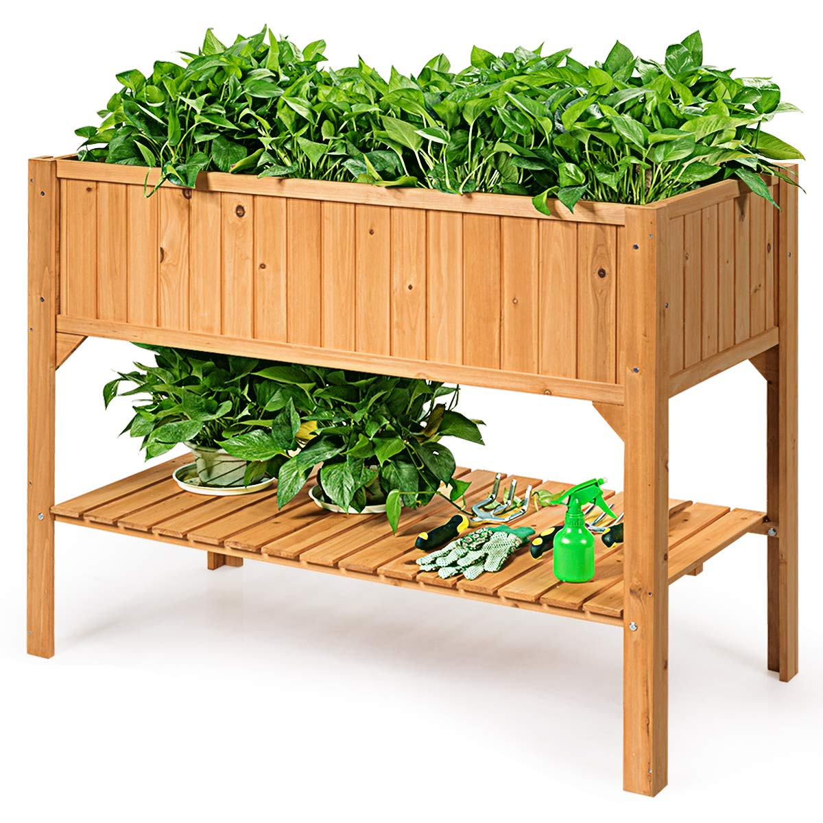 Raised Garden Planter Bed Box, 47" L x 22.5" W x 35.5" H 