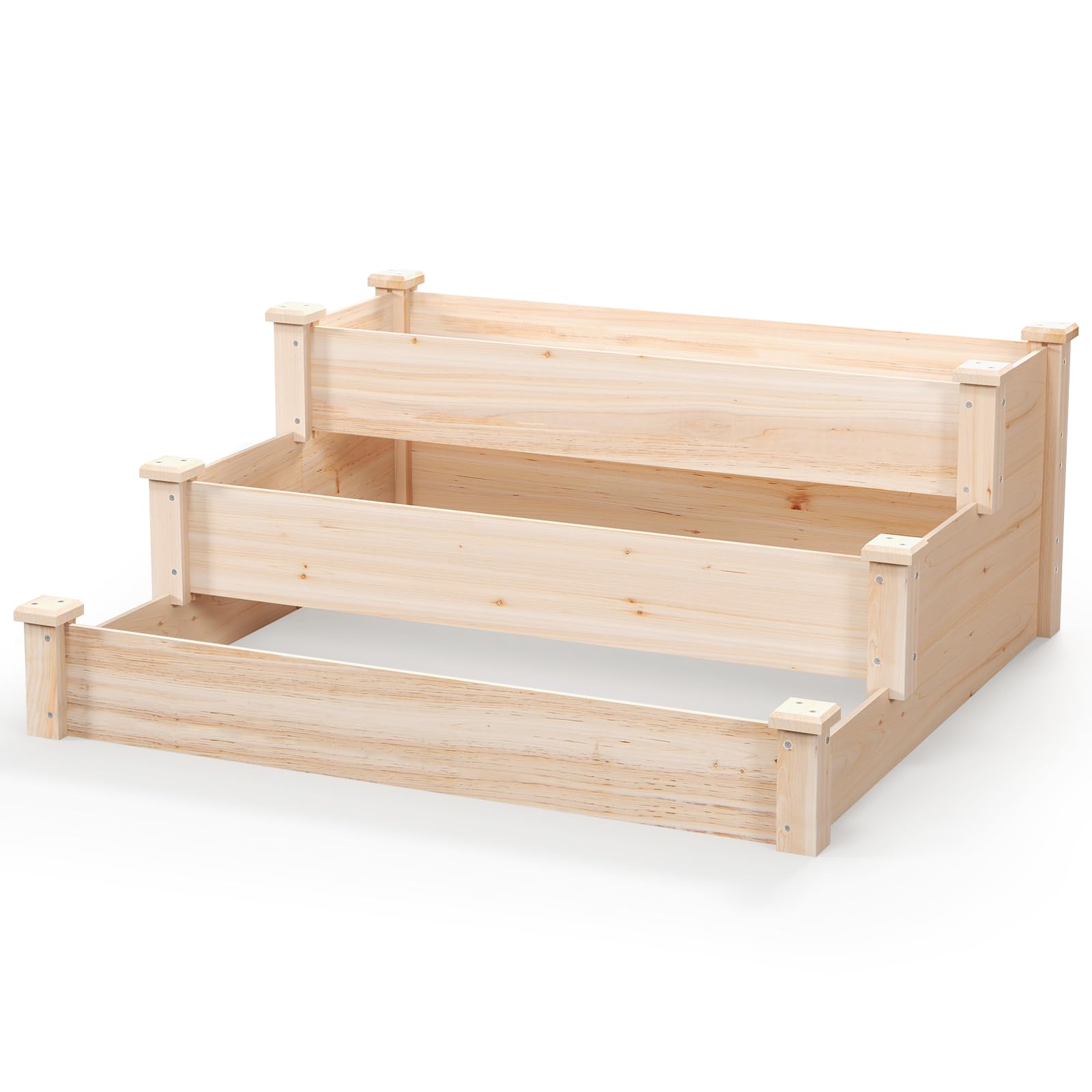 Giantex 3-Tier Raised Garden Bed, Tiered Planter Box 