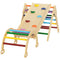 Qaba 5 in 1 Pikler Triangle Set with Ladder, Ramp, Arch, for 18-48 months, Multicolour