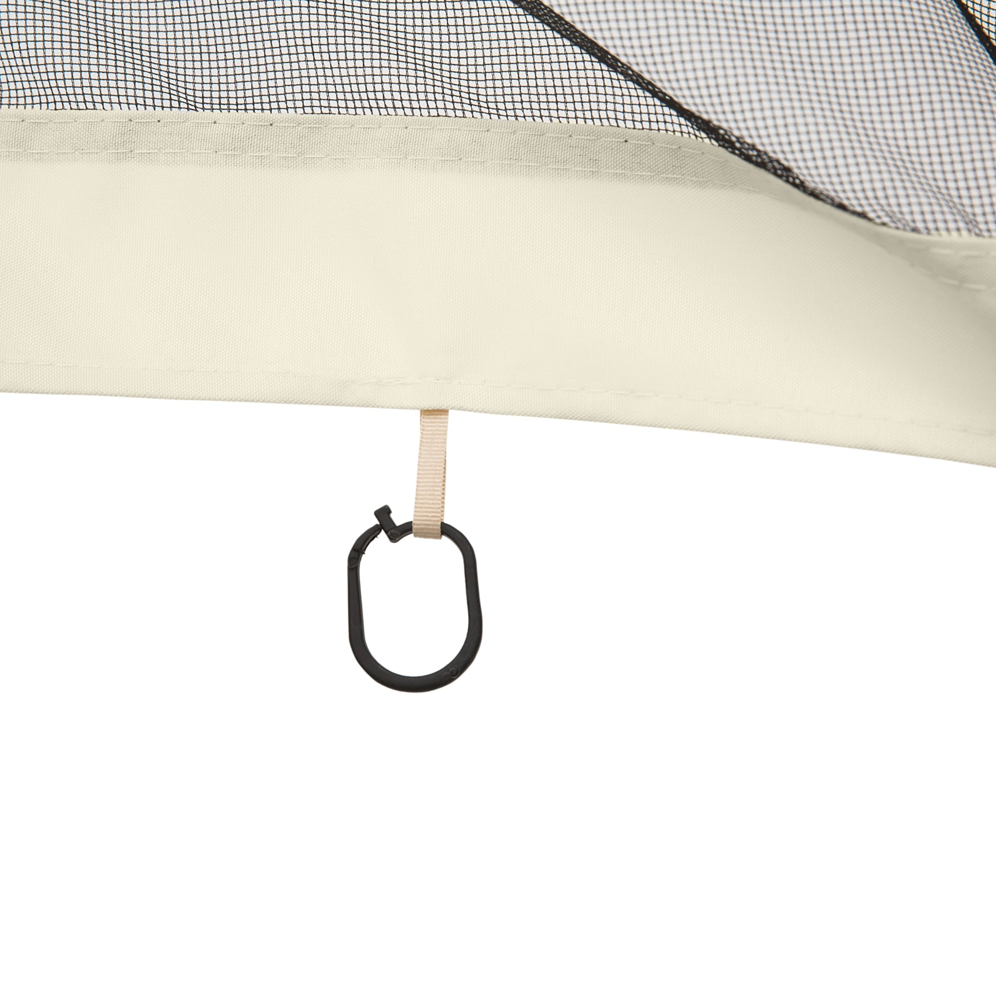 Outsunny Gazebo Bug Screen 10'x12' Replacement Mosquito Netting Zippered Black 