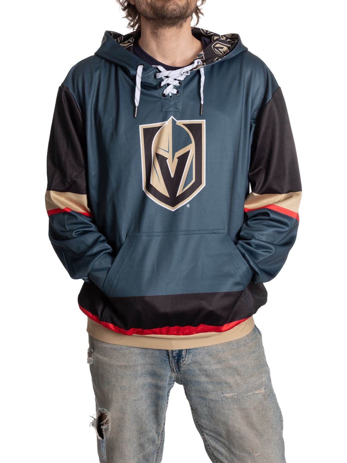 Vegas Golden Knights Hockey Lace Hoodie 