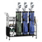Golf Bag Organizer for 3 Golf Bags with Lockable Wheels, Storage Shelves, Club Holders & Accessory Hooks