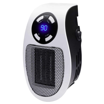 Brentwood 350 Watt Plug-In Wall Outlet Personal Space Heater in White - Free Shipping 