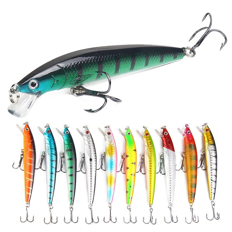 1Pcs Japanese Minnow Fishing Lure – Floating Hard Bait, 95mm 7g, Artificial Wobbler Crankbait, Carp & Perch