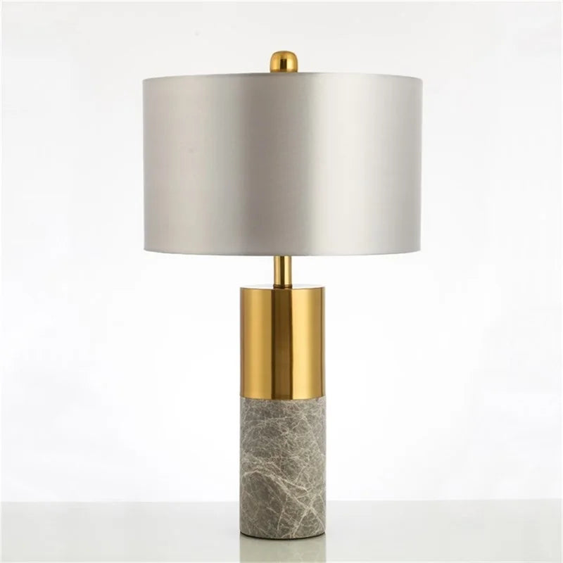 8M Modern Table Lamp – Marble Bedside LED Desk Light, Luxury Creative Decorative, for Home, Bedroom, Living Room, Office, Hotel