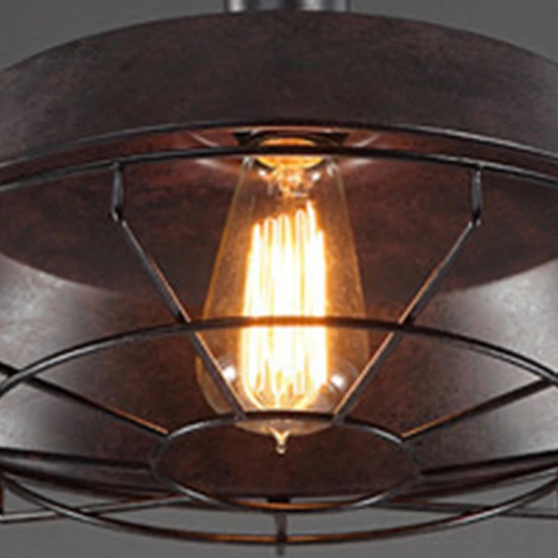 Loft Style Vintage Pendant Lamp Light Industrial Retro Iron Hanging Ceiling Lamps E27 Chandelier for Salon Restaurant Bar Kitche 