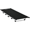 Lightweight Camping Cot, Aluminium Portable Folding Bed w/ Strong Support 331 lbs and Carry Bag for Camping, Black
