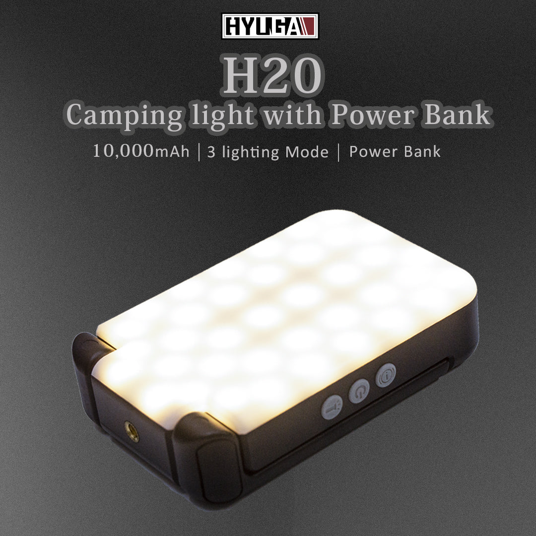 LED Camping Lantern Rechargeable Light 10,000mAh Power Bank Tent Lamp IP64 Waterproof 800LM 5 Light Modes for Camping, Hiking, Hurricane Emergency, Home use and Car (1 PCS) 