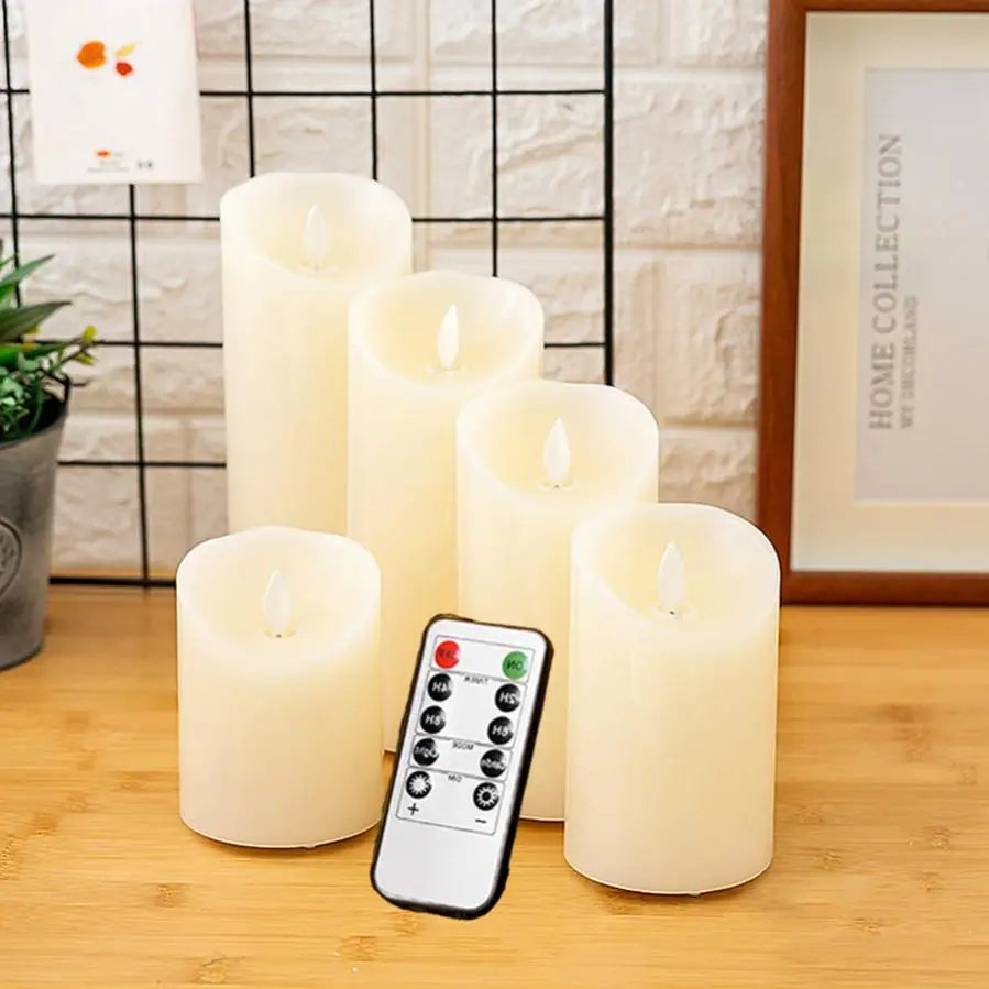 LED Remote Control Flameless Candle Lamp Simulated Flame Candle Light for Christmas Wedding Party Home Decoration