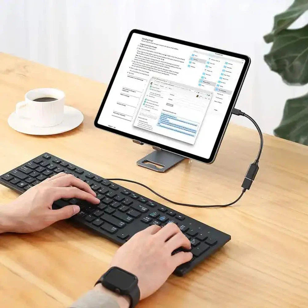 Câble adaptateur OTG USB femelle vers USB-C mâle