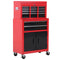 HOMCOM Mobile Tool Chest Rolling Cabinet with Wheels 6-Drawer Storage Detachable Organizer Lockable Combo for Workshop Garage Black