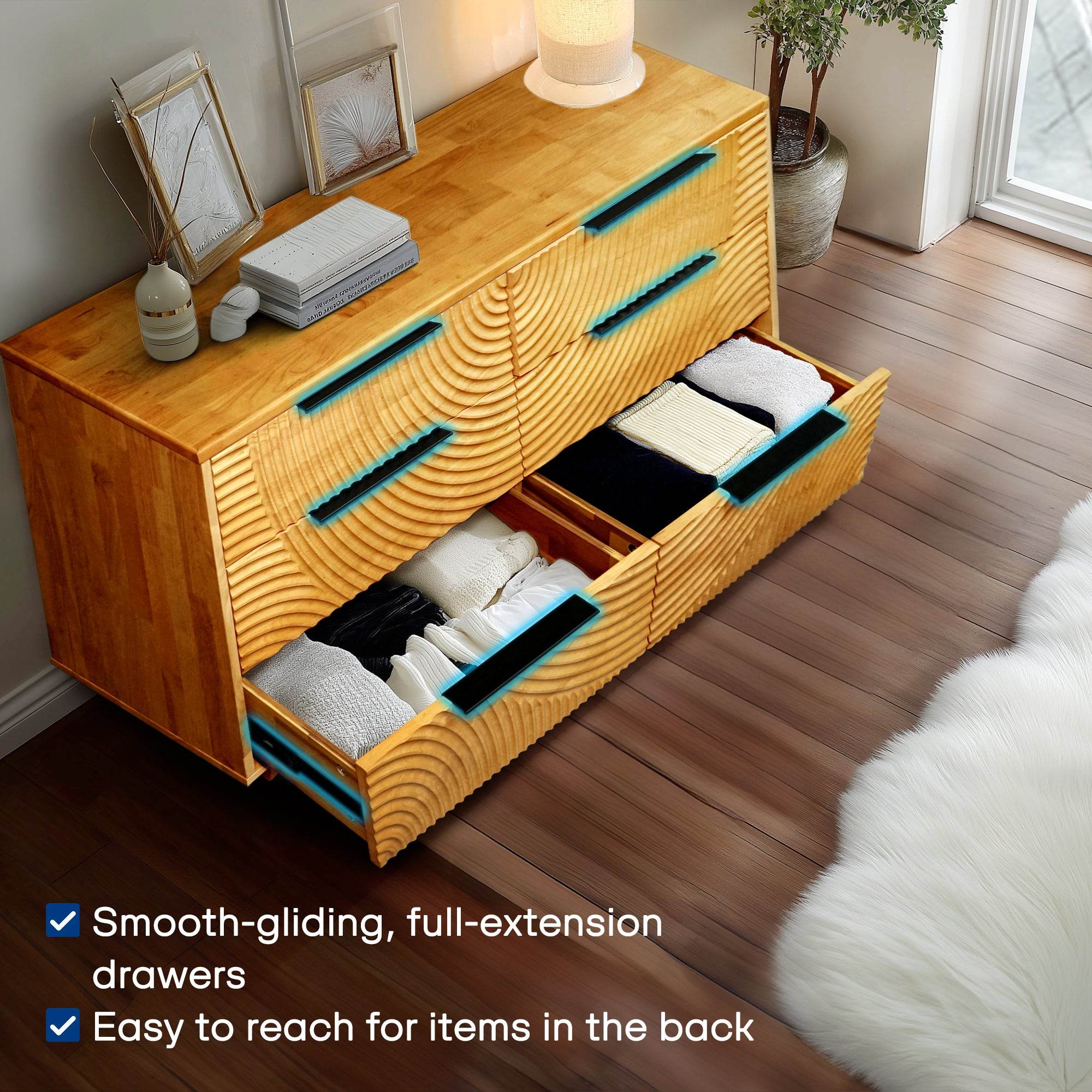 Harmony Dresser with 6 Drawers 