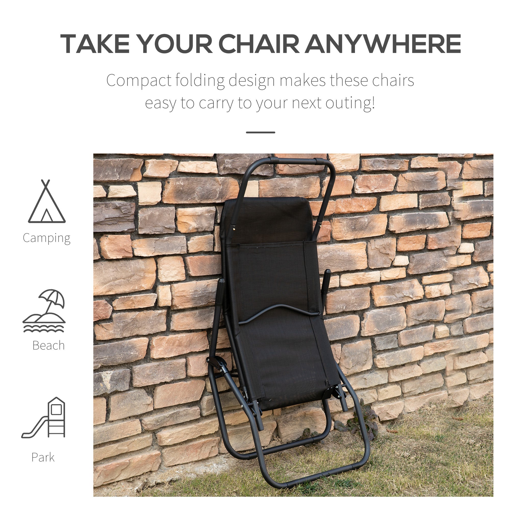 Outsunny Mesh Zero Gravity Lounge Chair Recliners Folding Rocking Chair Outdoor Chaise Lounge for Beach Poolside and Patio Black 