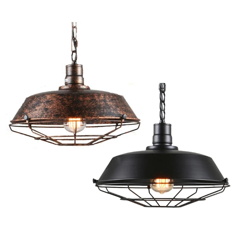 Loft Style Vintage Pendant Lamp Light Industrial Retro Iron Hanging Ceiling Lamps E27 Chandelier for Salon Restaurant Bar Kitche 