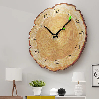 12 inch Vintage Wooden Wall Clock Modern Design Vintage Rustic Retro Clock Home Office Cafe Art Large Wall Watch 30 cm 