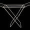 ITY White Metal Clothes Dryer - H8502