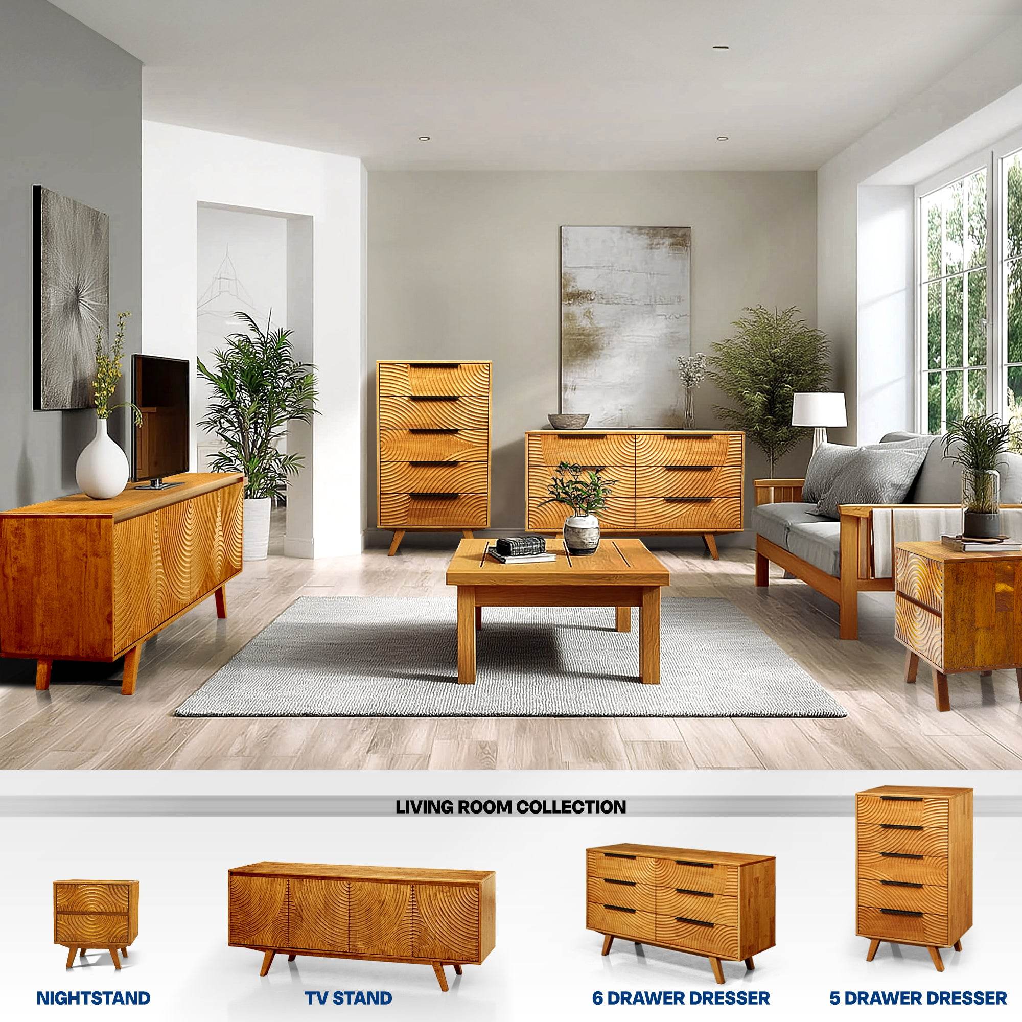 Harmony Dresser with 6 Drawers 