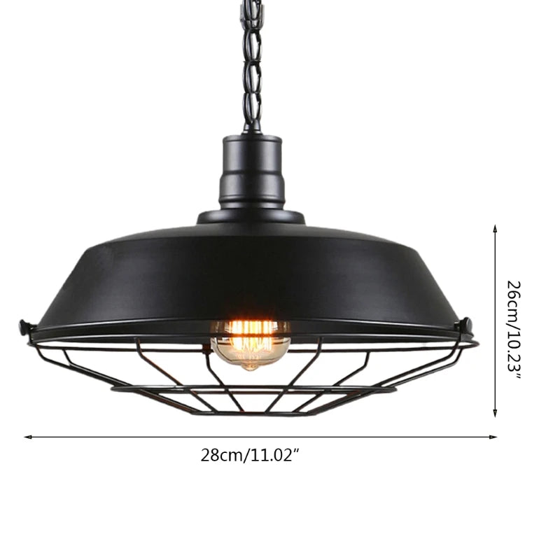 Loft Style Vintage Pendant Lamp Light Industrial Retro Iron Hanging Ceiling Lamps E27 Chandelier for Salon Restaurant Bar Kitche 