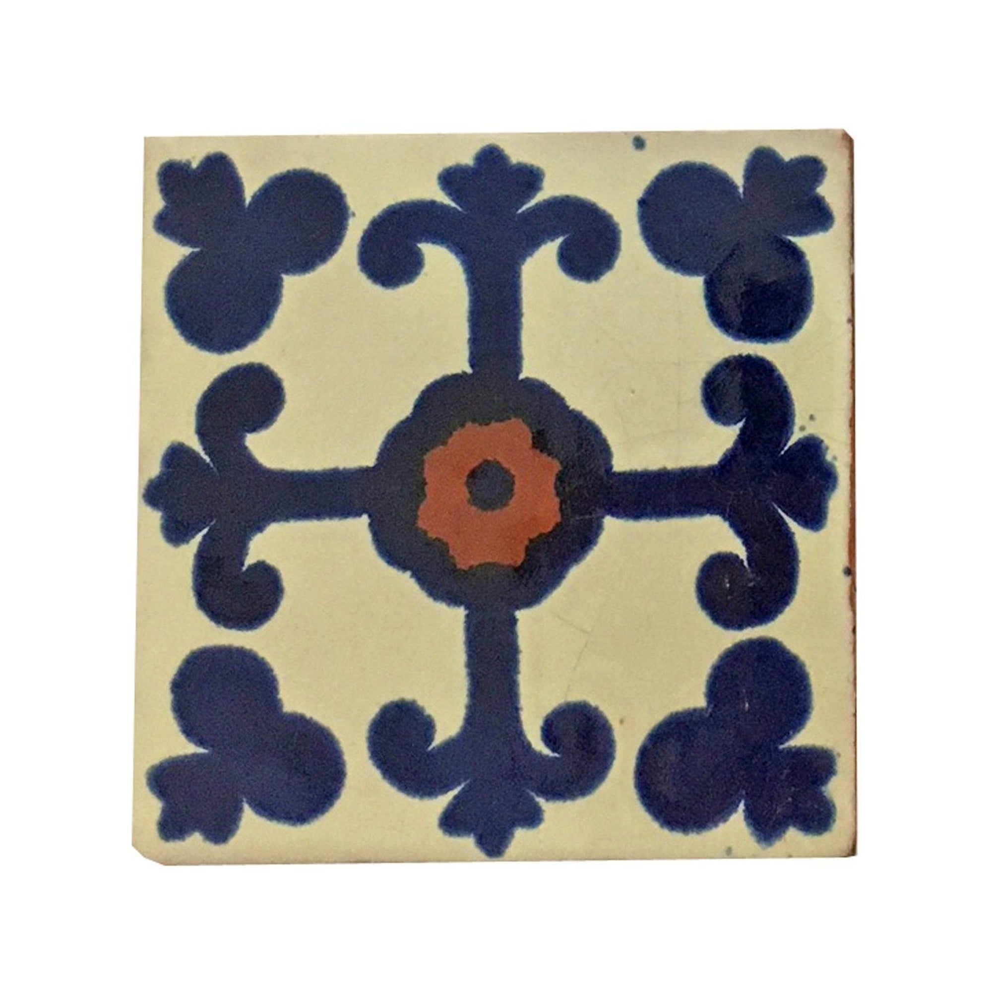 Coaster/Tiles Blue Cross Set/4 