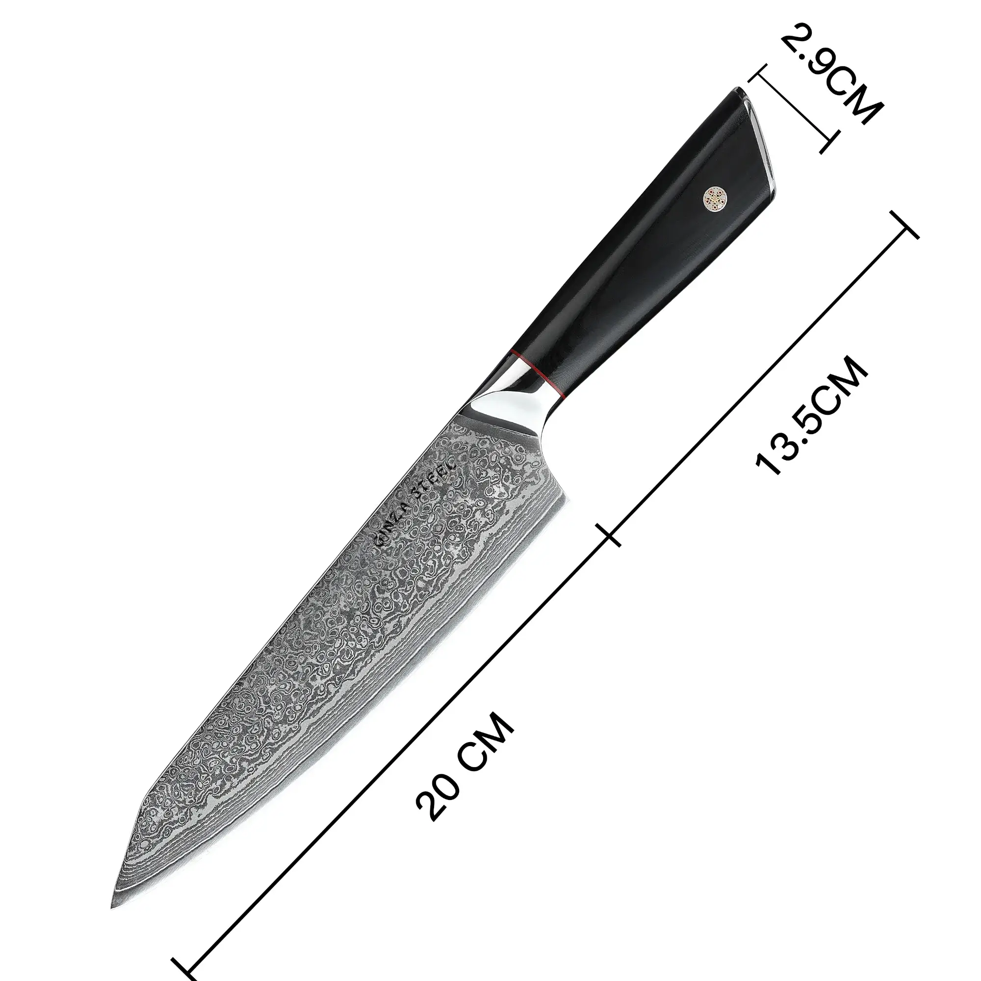 HAGAKURE 21 | Chef Knife Knife 8" - 67 Layer AUS 10 Steel 