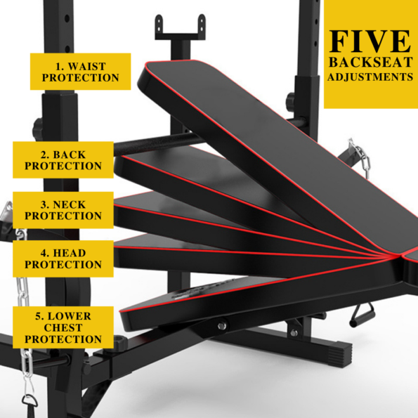Adjustable Workout Bench with Weight Sets 