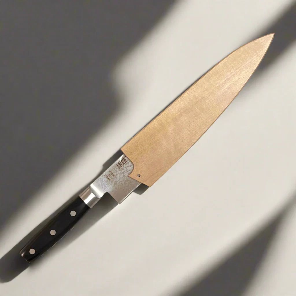 Ginza Steel Magnolia Wood Saya for 200mm Gyuto/Santoku Knives 