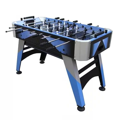 Blue Grey Black 4-foot Foosball Table with Abacus Scorers and 2 Balls - Free Shipping