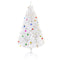 HOMCOM 6ft White Artificial Christmas Tree - Indoor Xmas Holiday Décor with Ornaments, Perfect for Festive Season