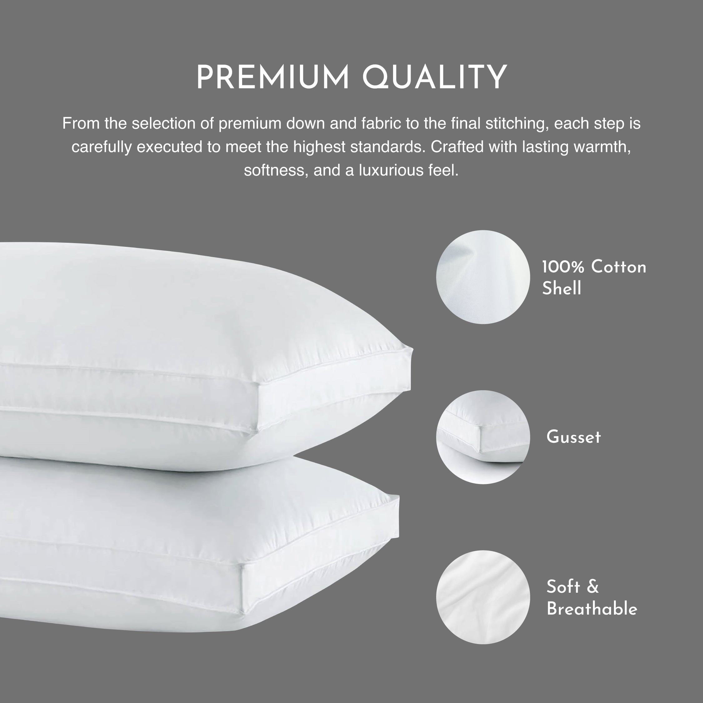 Highland Feather Down Touch Pillow