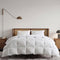 Highland Feather 600 Loft White Duck Down Comforter with 300T TencelTM Organic Cotton Shell